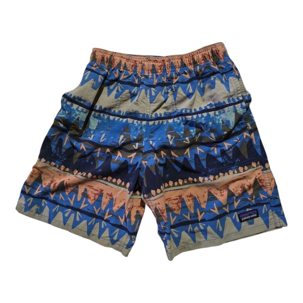 PATAGONIA Baggies Aztec Tribal Western boy Swim Trunk Shorts SZ M